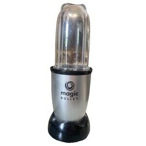 Magic Bullet Blender 250W Silver 16oz Easy Clean Dishwasher-Safe Cup Motor Base
